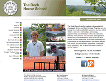 Tablet Screenshot of deckhouseschool.org